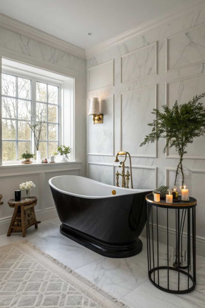 Bold Black Centerpiece