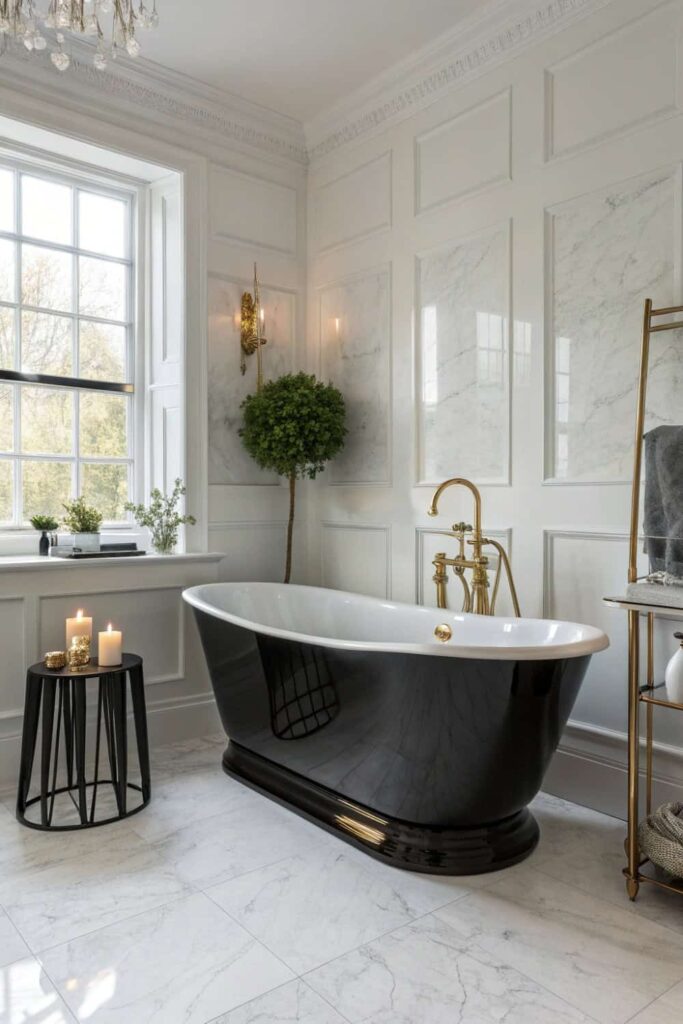 Black Tub as Functional Art