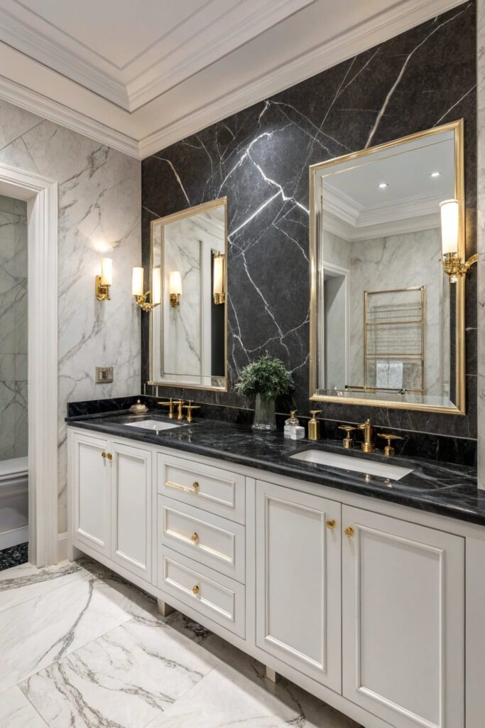 Veined Black Marble Drama