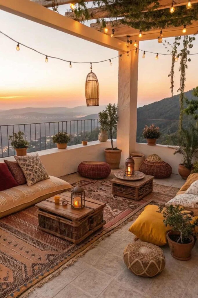 Boho Balcony Lounge