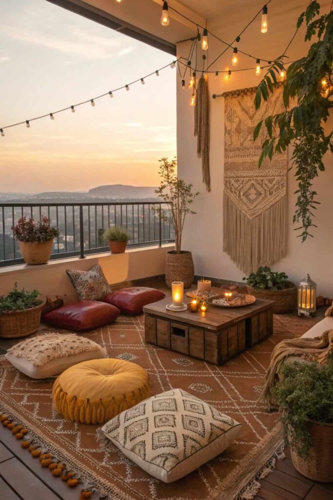 Colorful Balcony Escape