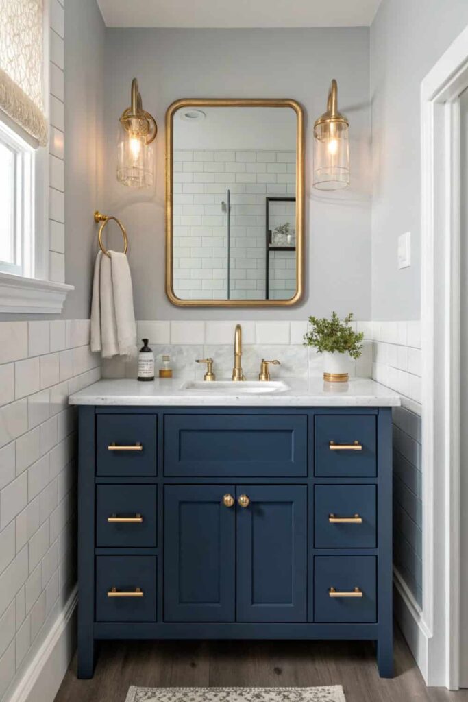 Stylish Half Bath Color Injection