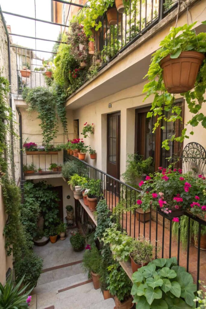 Green Balcony Decorating