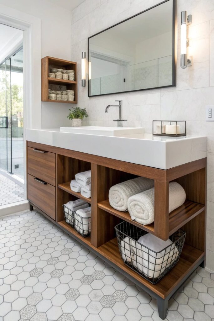 Airy & Compact Wall-Mounted Vanity