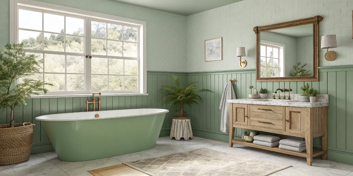 Fresh Green Bathroom Ideas