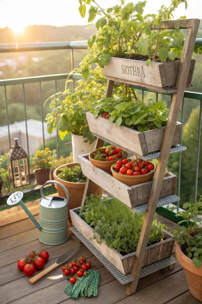 Small Space Veggie Setup