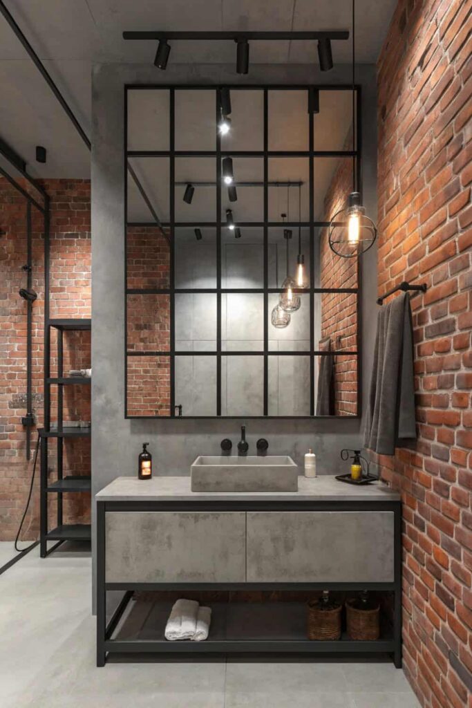 Edgy Metal Mirror