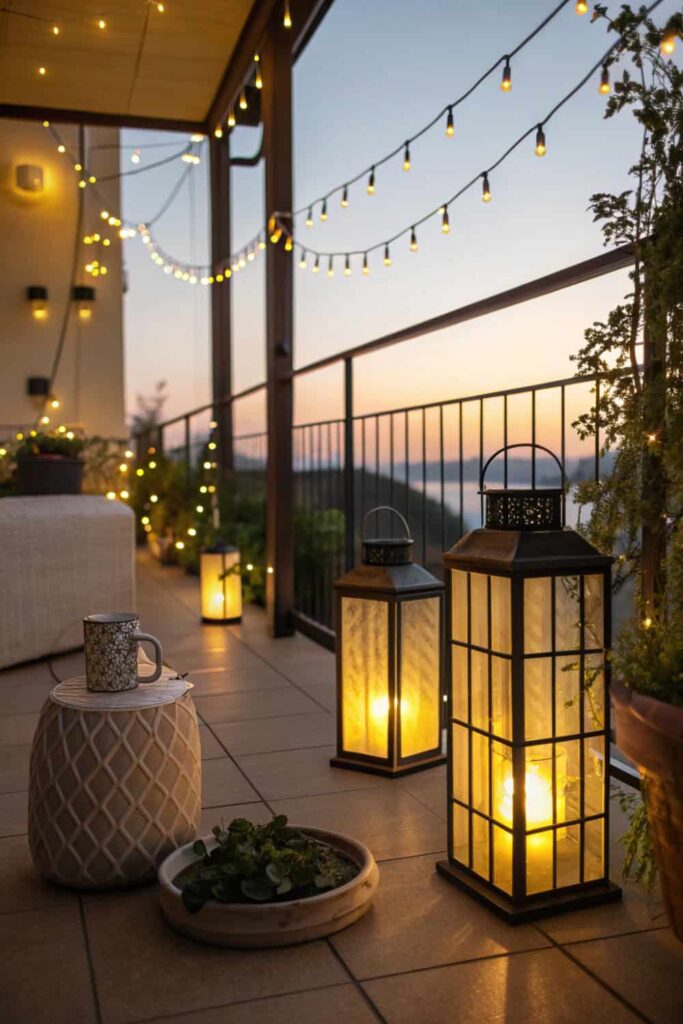 Balcony Lighting Decorating