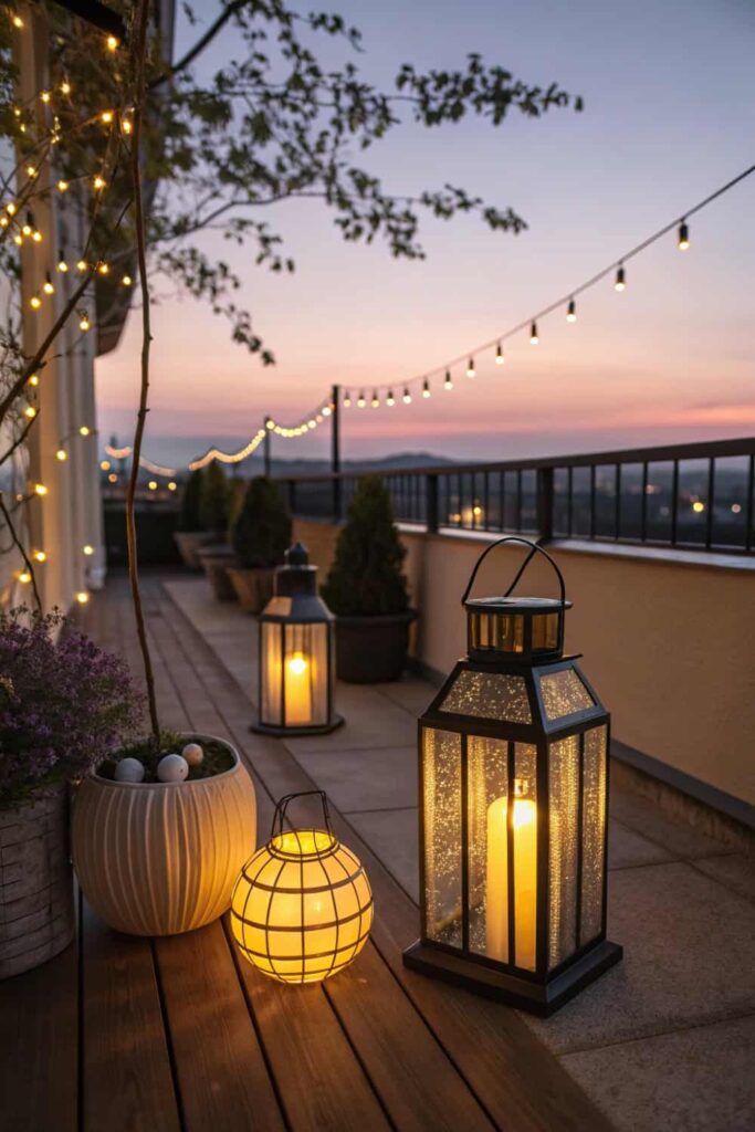 Soft Balcony Light Ideas