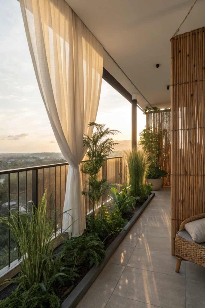 Balcony Privacy Decorating