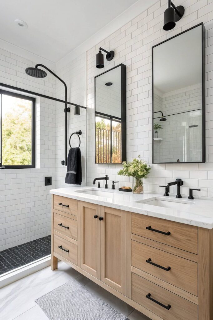 Modern Contrast Bath