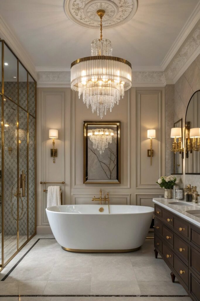 Bold Bathroom Lighting