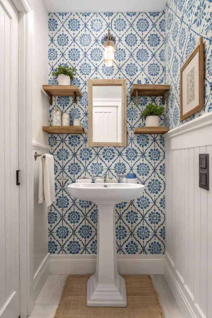 Eye-Catching Geometric Tile Feature