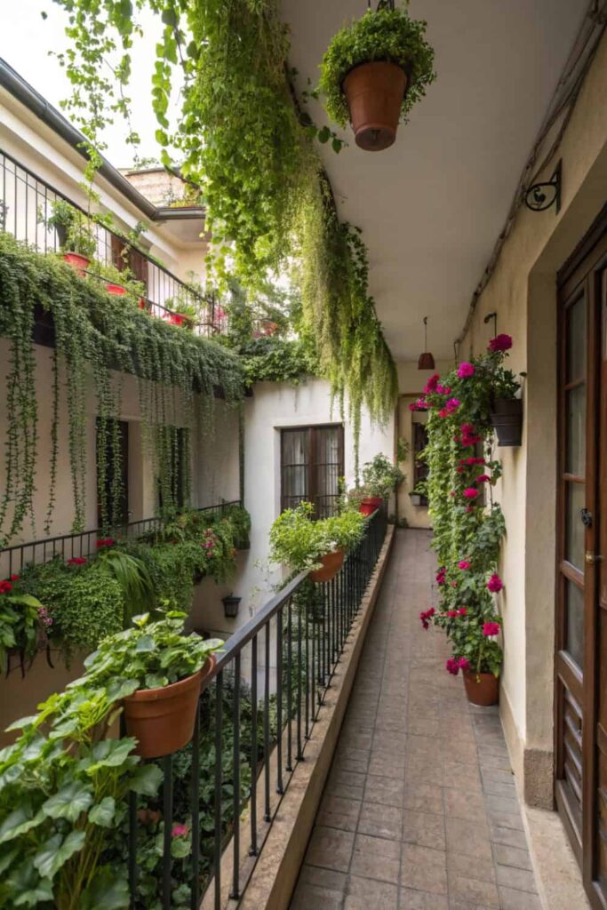 Vertical Balcony Decorating