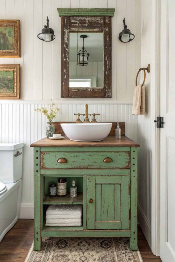 Unique Antique Washstand Vanity Conversion