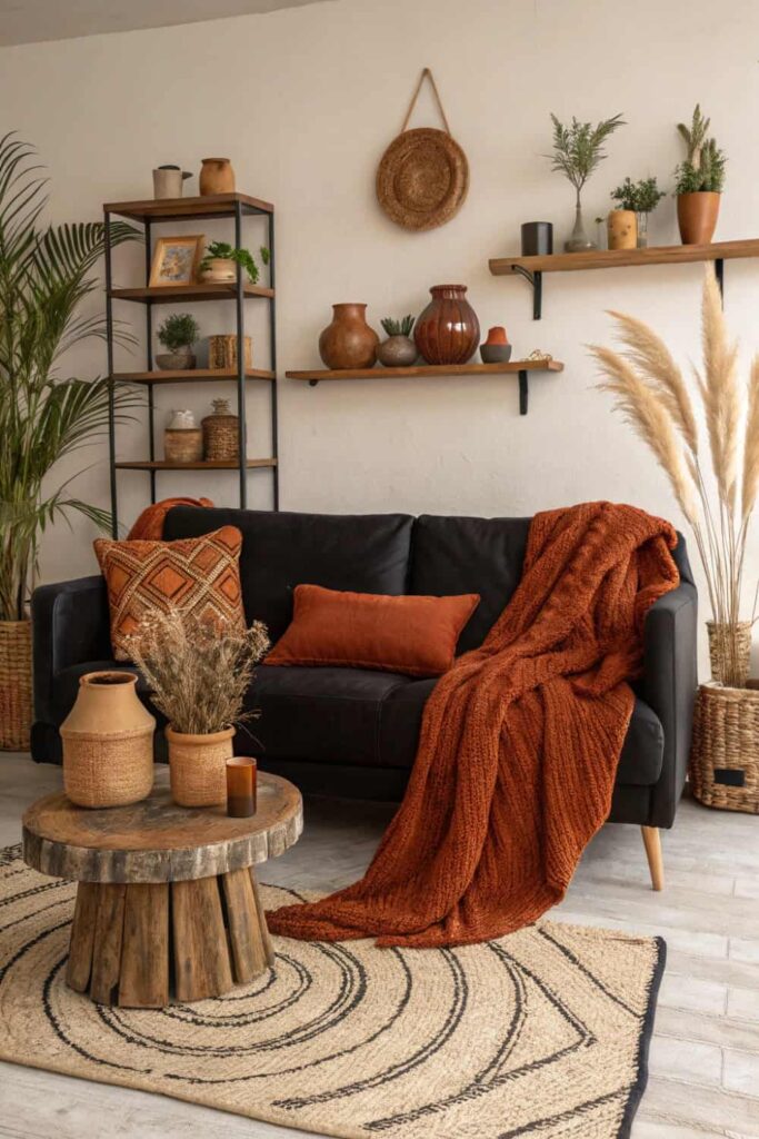 Grounded Earthy Sofa